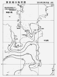 東京湾口海況図(2015/03/18)