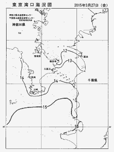 東京湾口海況図(2015/03/27)