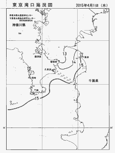 東京湾口海況図(2015/04/01)