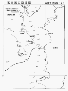 東京湾口海況図(2015/04/05)