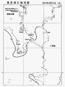 東京湾口海況図(2015/04/22)