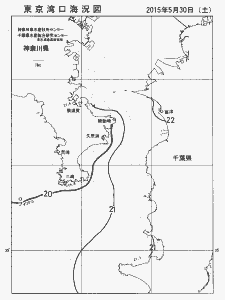 東京湾口海況図(2015/05/30)