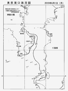 東京湾口海況図(2015/06/01)