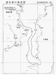 東京湾口海況図(2015/06/03)