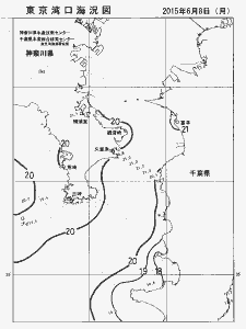 東京湾口海況図(2015/06/08)