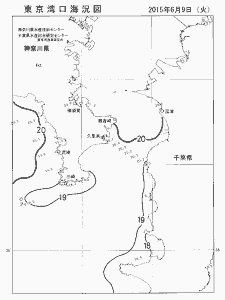 東京湾口海況図(2015/06/09)