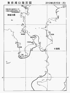 東京湾口海況図(2015/06/15)