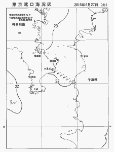 東京湾口海況図(2015/06/27)