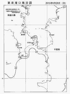 東京湾口海況図(2015/06/28)