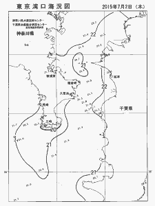 東京湾口海況図(2015/07/02)