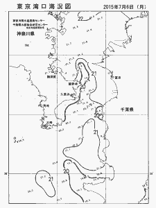 東京湾口海況図(2015/07/06)