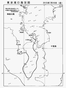 東京湾口海況図(2015/07/10)
