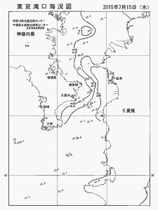 東京湾口海況図(2015/07/15)