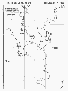 東京湾口海況図(2015/07/17)