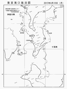 東京湾口海況図(2015/08/10)