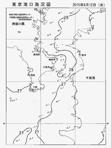 東京湾口海況図(2015/08/12)