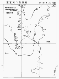 東京湾口海況図(2015/08/17)