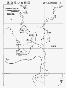東京湾口海況図(2015/08/18)