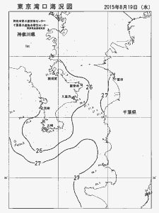 東京湾口海況図(2015/08/19)