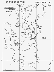 東京湾口海況図(2015/08/26)