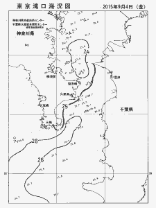 東京湾口海況図(2015/09/04)