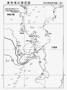 東京湾口海況図(2015/09/10)
