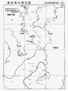 東京湾口海況図(2015/09/22)