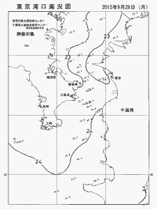 東京湾口海況図(2015/09/28)