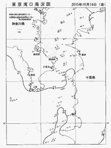 東京湾口海況図(2015/10/16)