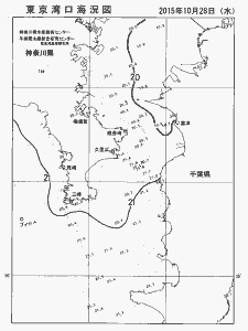 東京湾口海況図(2015/10/28)
