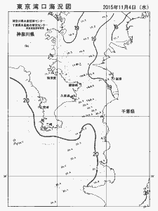 東京湾口海況図(2015/11/04)