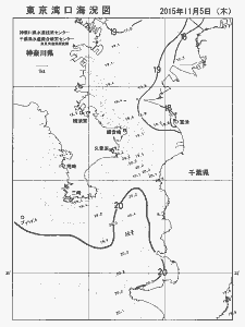 東京湾口海況図(2015/11/05)