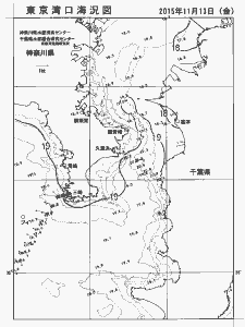 東京湾口海況図(2015/11/13)