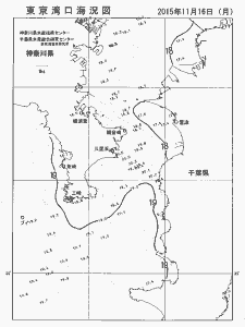 東京湾口海況図(2015/11/16)