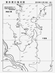 東京湾口海況図(2015/11/18)