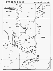 東京湾口海況図(2015/11/20)