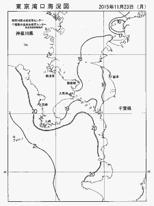 東京湾口海況図(2015/11/23)
