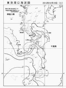 東京湾口海況図(2015/12/19)