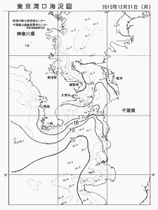 東京湾口海況図(2015/12/21)