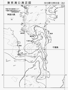東京湾口海況図(2015/12/22)