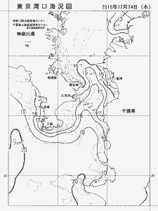東京湾口海況図(2015/12/24)