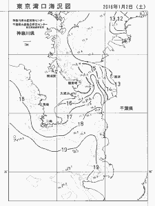 東京湾口海況図(2016/01/02)