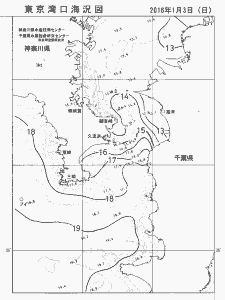 東京湾口海況図(2016/01/03)