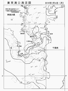 東京湾口海況図(2016/01/04)