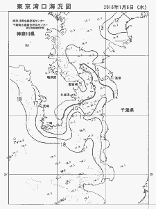 東京湾口海況図(2016/01/06)