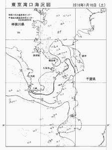 東京湾口海況図(2016/01/16)