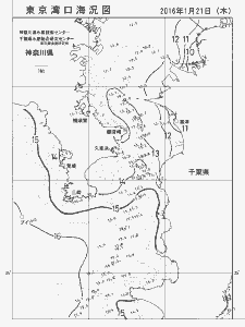東京湾口海況図(2016/01/21)