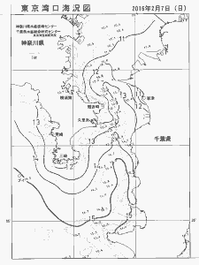 東京湾口海況図(2016/02/07)