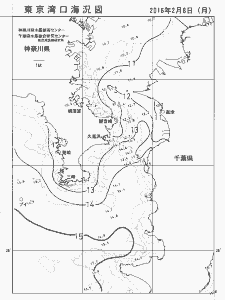 東京湾口海況図(2016/02/08)