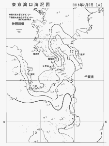 東京湾口海況図(2016/02/09)